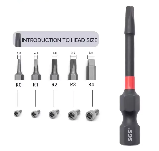 MOYOTEC Professional Manufacturer Support OEM Precision Torsion Impact Bits Magnetic Square Head Scr