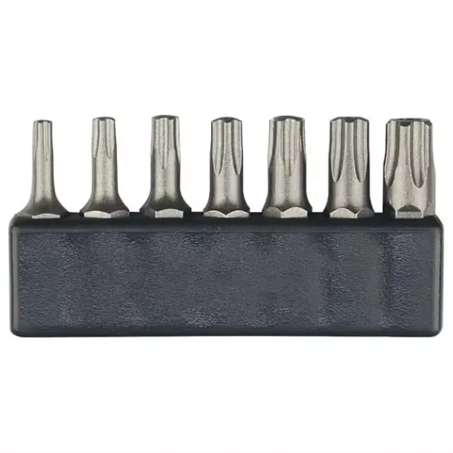 MOYOTEC Manufacturers Hot Selling S2 Material 25 mm Tamper Proof Security Bit Set Torx Screwdriver B