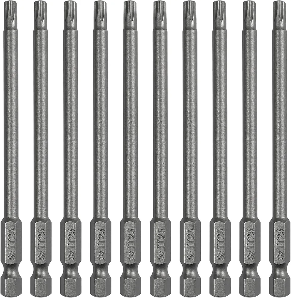 MOYOTEC 10PCS T25 Torx Screwdriver Bit Sets, 4 Inch Length Magnetic Security Torx Bits Set Factory S