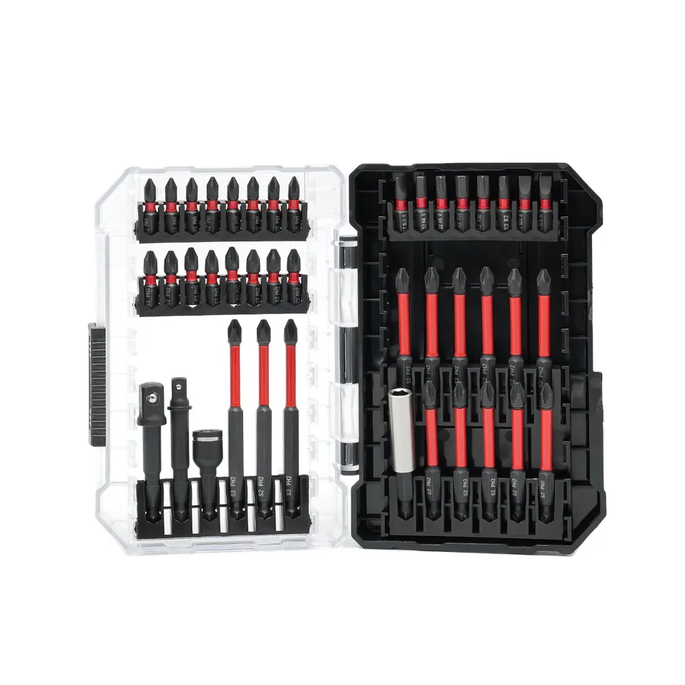 MOYOTEC 42-Piece Impact Screwdriver Bit Set With Tough Case, S2 Steel…