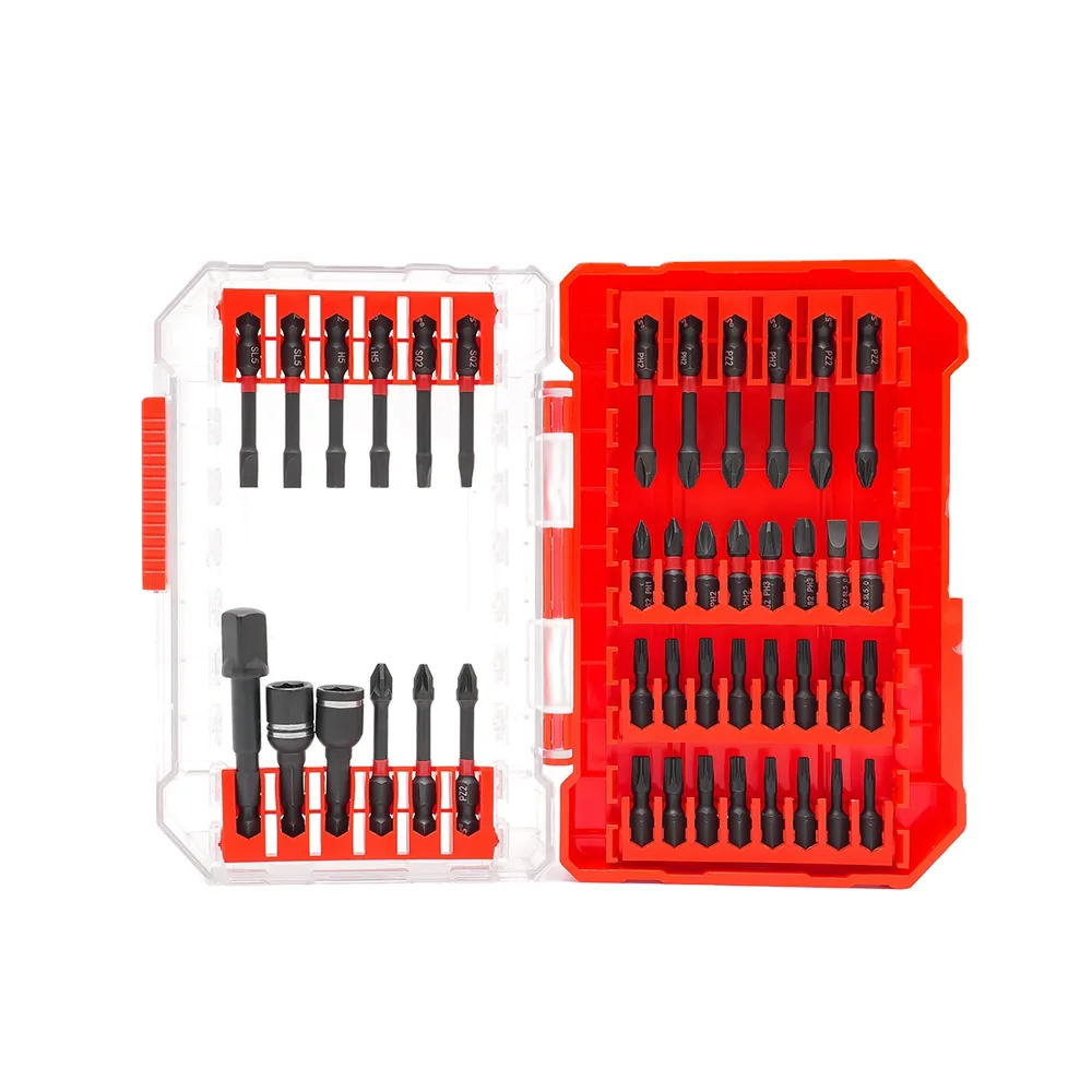 MOYOTEC 42-piece Impact Magnetic Screwdriver Bit Set Packout-Red Box