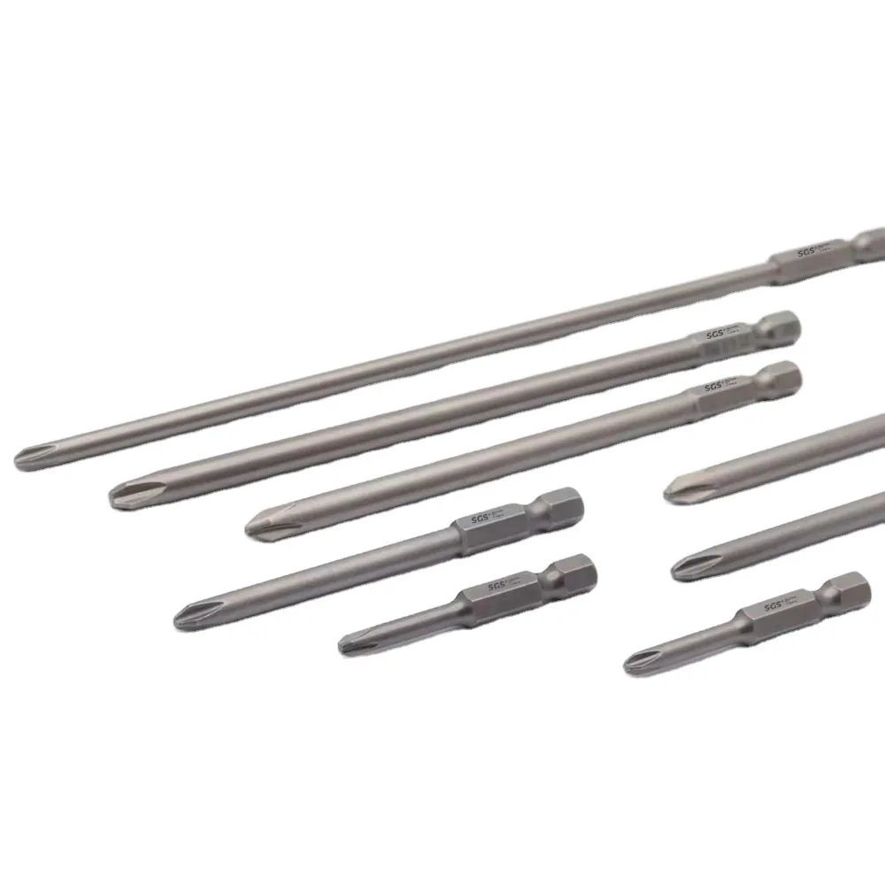 MOYOTEC High-quality Industrial Grade S2 Steel Handle Sandblasted 4.0mm 1/4'' Hexagon Driver Phillip