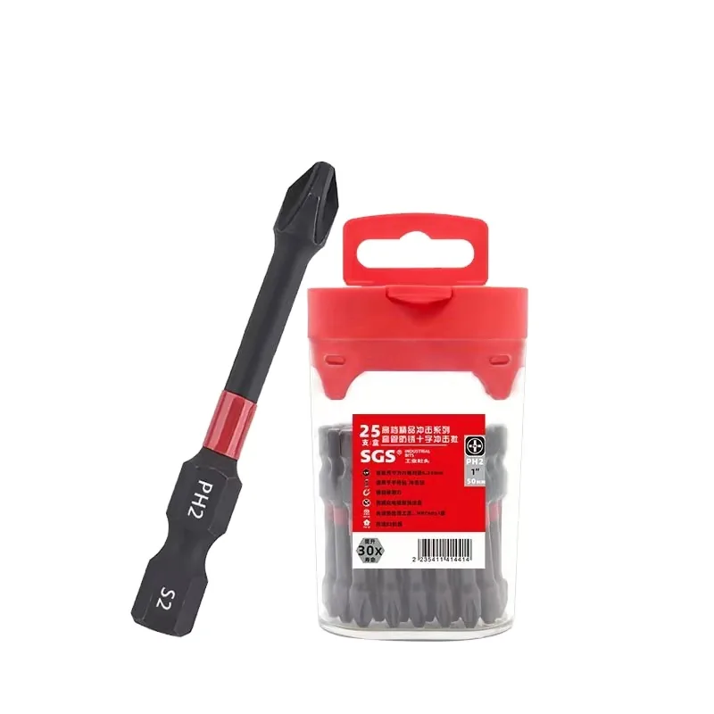 MOYOTEC 2 Inch Impact Screwdriver Phillips Bits with Magnetic Hanging Box