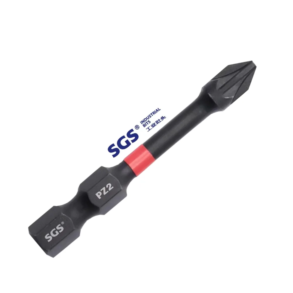 MOYOTEC 1/4 Inch Strong Magnetic S2 Steel 50-150 mm Single Head Pozidriv Black Phosphating Impact Sc