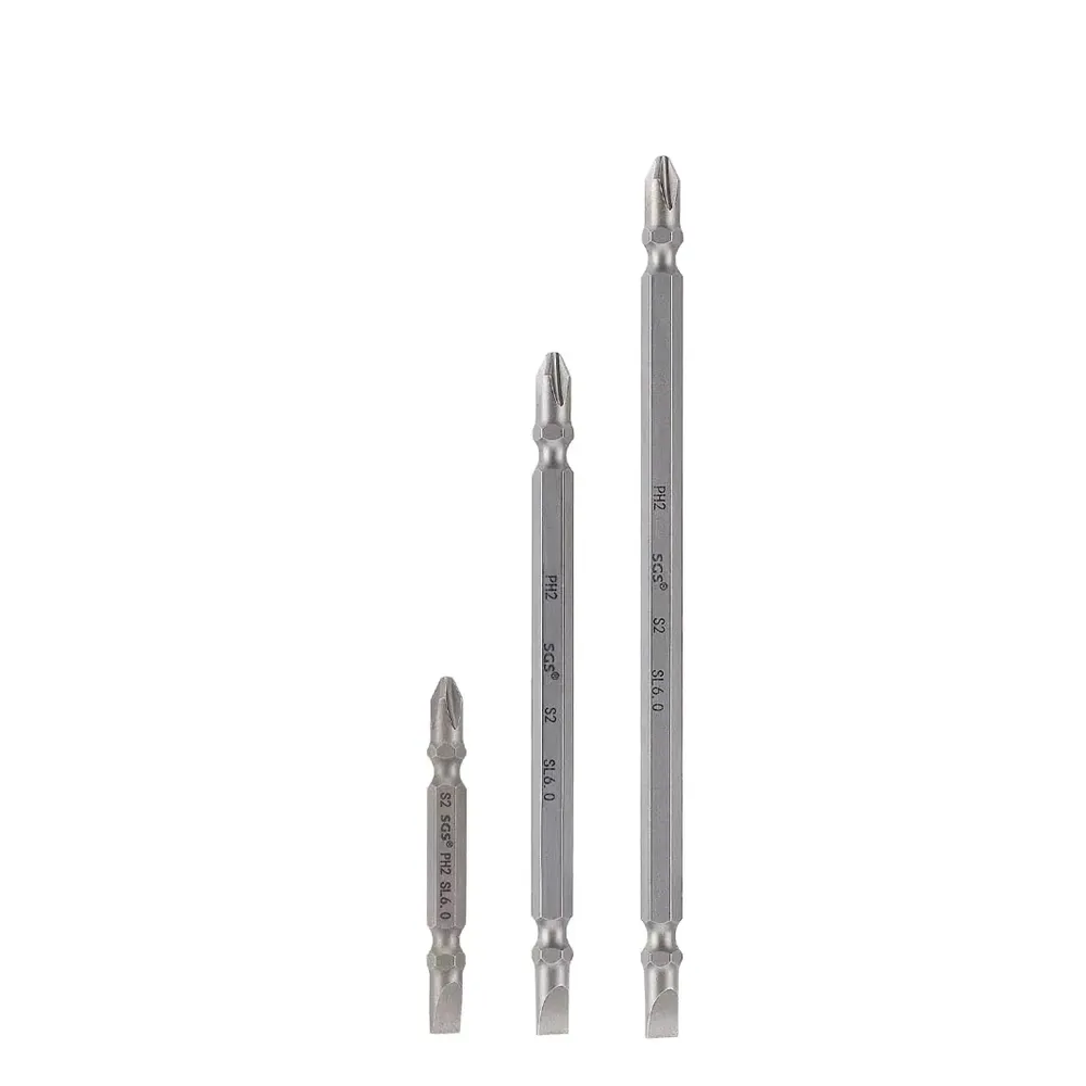MOYOTEC Factory-Sourced 1/4'' Hexagon Driver 65mm-150mm Phillips Slotted Double-Ended Strong Magneti